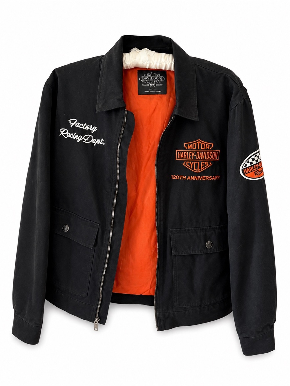 Harley-Davidson 120th Anniversary Factory Racing Dept Jacket Size S